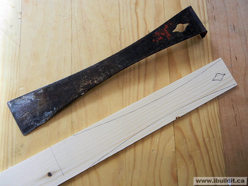make a knife from an old steel pry bar